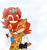 Size: 1280x1357 | Tagged: safe, artist:drawloverlala, lady alicia acorn, sally acorn, crying, hugging, mother and daughter