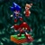 Size: 2048x2048 | Tagged: safe, artist:squidlydoodles, metal sonic, tails doll, sonic r, 3d, blender (medium), metal knuckles, orange brown checkerboard, robot, trio