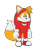 Size: 1085x1244 | Tagged: safe, artist:doomlazy27, knuckles the echidna, miles "tails" prower, alternate version, clothes, cosplay, flat colors, kigurumi, looking offscreen, simple background, smile, solo, standing, transparent background, zip