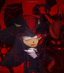 Size: 1400x1600 | Tagged: safe, artist:bubblgsth, shadow the hedgehog, sonic x shadow generations, doom shadow, english text, solo