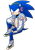 Size: 387x551 | Tagged: safe, artist:general-radix, sonic the hedgehog, hedgehog, aoba seragaki, blue fur, cosplay, dramatical murder, green eyes, headphones, jacket, leg warmers, male, shoes, single fingerless glove, solo