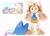 Size: 1500x1083 | Tagged: safe, artist:snti_82, cream the rabbit, sonic the hedgehog, 2024, blood, duo, lying down, murder, reference inset, simple background, standing, white background