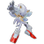 Size: 1920x1920 | Tagged: safe, artist:chaodude123, sonic the hedgehog, 3d, clenched fist, flying, frown, hyper form, hyper sonic, looking at viewer, mid-air, reaching towards the viewer, simple background, solo, transparent background