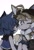 Size: 1389x2048 | Tagged: safe, artist:pain101101, miles "tails" prower, sonic the hedgehog, human, 2025, age difference, bag, blushing, chibi, cute, duo, eye clipping through hair, eyebrow clipping through hair, fox ears, gay, hedgehog ears, humanized, looking at them, looking at viewer, partially humanized, shipping, simple background, sitting, smile, sonabetes, sonic boom (tv), sonic x tails, standing, tailabetes, white background, wink