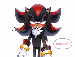 Size: 4096x3072 | Tagged: safe, artist:anoemaiy, shadow the hedgehog