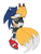 Size: 1537x2048 | Tagged: safe, artist:triplettailedfox, miles "tails" prower, nine, sonic the hedgehog, sonic prime, 2025, aged up, carrying them, duo, eyes closed, flat colors, gay, kiss, mobius.social exclusive, nine x sonic, older, shipping, sonic x tails, standing, w.i.p, wagging tail