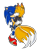 Size: 1537x2048 | Tagged: safe, artist:triplettailedfox, miles "tails" prower, nine, sonic the hedgehog, 2025, aged up, carrying them, duo, eyes closed, gay, holding them, kiss, mobius.social exclusive, nine x sonic, older, shipping, simple background, sonic x tails, standing, transparent background, uekawa style, wagging tail