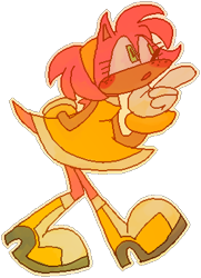 Size: 276x381 | Tagged: safe, artist:metallicmadness, amy rose, 2018, alternate outfit, blushing, hand behind back, looking offscreen, mouth open, pointing, simple background, smile, solo, transparent background, walking