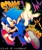Size: 3462x4096 | Tagged: safe, artist:gummiipop, sonic the hedgehog, hedgehog, abstract background, english text, japanese text, looking at viewer, male, pose, running, solo