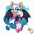 Size: 2100x2100 | Tagged: safe, artist:shadzzy_8a, rouge the bat, lidded eyes, looking at viewer, smile, solo