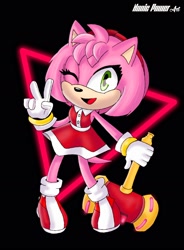 Size: 1240x1682 | Tagged: safe, artist:nonicpower, amy rose