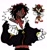 Size: 1929x2048 | Tagged: safe, artist:damagnificent0, shadow the hedgehog, human, 2025, dark skin, frown, humanized, looking at viewer, reference inset, simple background, solo, standing, white background