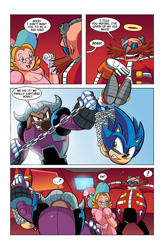 Size: 825x1258 | Tagged: safe, artist:chauvels, axel the water buffalo, momma robotnik, robotnik, sonic the hedgehog, comic:a special visit