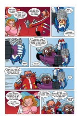 Size: 825x1258 | Tagged: safe, artist:chauvels, axel the water buffalo, momma robotnik, robotnik, sonic the hedgehog, comic:a special visit