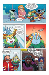 Size: 825x1258 | Tagged: safe, artist:chauvels, abyss the squid, axel the water buffalo, conquering storm, momma robotnik, robotnik, sonic the hedgehog, comic:a special visit