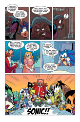 Size: 825x1258 | Tagged: safe, artist:chauvels, abyss the squid, akhlut the orca, axel the water buffalo, battle lord kukku xv, clove the pronghorn, lord hood, maw the thylacine, momma robotnik, nephthys the vulture, robotnik, sonic the hedgehog, thunderbolt the chinchilla, tundra the walrus, comic:a special visit