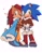 Size: 1611x2048 | Tagged: safe, artist:jadepesky, sally acorn, sonic the hedgehog, chipmunk, hedgehog, clothes, duo, sally x sonic, shipping, straight