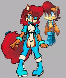Size: 1757x2048 | Tagged: safe, artist:duckiewuzhere, sally acorn, chipmunk, female, redesign, solo