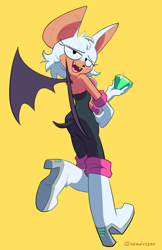 Size: 1140x1760 | Tagged: safe, artist:freakyjohnny, rouge the bat, bat, female, solo