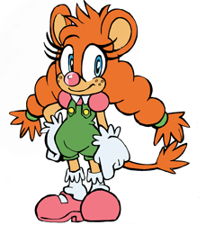 Size: 2845x3104 | Tagged: safe, artist:mauvemarsupial, belle the tinkerer, mouse, mobianified