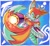 Size: 4096x3762 | Tagged: safe, artist:majindoodles, miles "tails" prower, blaster, blue background, energy gun, mid-air, one eye closed, white border