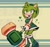Size: 2048x1914 | Tagged: safe, artist:kitti-cat-princess, artist:vanyloveart, amy rose, 2025, character name, color swap, green amy, heart, piko piko hammer, smile, solo, standing