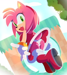 Size: 2696x3019 | Tagged: suggestive, artist:senshionart, artist:tenshigarden, amy rose, panties