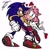 Size: 2048x1988 | Tagged: safe, artist:jameartz03, amy rose, sonic the hedgehog, hedgehog, amy x sonic, duo, female, heart, male, shipping, straight, white background