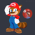 Size: 1280x1280 | Tagged: safe, artist:kanayanga, barely sonic related, mario, mobianified, super mario bros., tanuki
