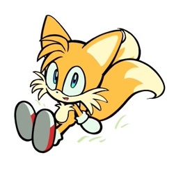 Size: 491x478 | Tagged: safe, artist:rodka_sth, miles "tails" prower, 2024, simple background, solo, white background