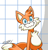 Size: 342x359 | Tagged: safe, artist:lopez765, miles "tails" prower, oc, oc:secret history tails, 2025, looking at viewer, pixel art, signature, smile, smiling at viewer, sonic secret history, standing