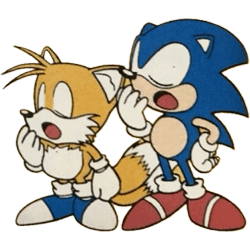 Size: 320x320 | Tagged: safe, miles "tails" prower, sonic the hedgehog, blue shoes, classic sonic, classic tails, duo, edit, eyes closed, flat colors, hand on hip, low res, simple background, transparent background, transparent edit, yawning