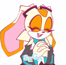 Size: 578x576 | Tagged: safe, artist:cassaafraass, amy rose, cream the rabbit, miles "tails" prower, silver the hedgehog, tangle the lemur, whisper the wolf, fox, hedgehog, lemur, rabbit, wolf, animated, cosplay, female, hatsune miku, kagamine len, kagamine rin, kaito, male, megurine luka, meiko, vocaloid, webm