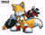 Size: 2048x1605 | Tagged: safe, artist:thatbirdguy_, miles "tails" prower, sonic frontiers, 2025, alternate universe, au:tails frontiers, blaster, corruption, frown, holding something, outline, reaching out, reaching towards the viewer, signature, simple background, solo, standing, white background