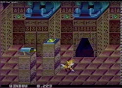 Size: 1024x737 | Tagged: safe, miles "tails" prower, classic tails, low res, running, screencap, solo, sprite, treasure tails