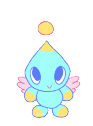 Size: 800x1080 | Tagged: safe, artist:maimosaur, chao, 2025, animated, chaobetes, cute, looking at viewer, neutral chao, simple background, smile, solo, standing, transparent background, waving