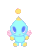 Size: 800x1080 | Tagged: safe, artist:maimosaur, chao, 2025, animated, chaobetes, cute, looking at viewer, neutral chao, simple background, smile, solo, standing, transparent background, waving