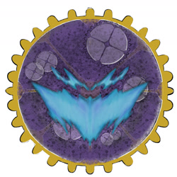 Size: 1800x1800 | Tagged: safe, artist:dlineates, 2024, cogwheel, looking at viewer, simple background, solo, sonictober, sonictober 2024, time eater, white background