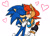 Size: 1280x931 | Tagged: safe, artist:ask-gamer-sally, sally acorn, sonic the hedgehog, chipmunk, hedgehog, 2016, duo, heart, sally x sonic, sally's ringblader outfit, shipping, snuggling, straight