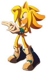 Size: 595x900 | Tagged: safe, artist:icen-hk, oc, oc:soleon the hedgehog, hedgehog, 2019, boots, chest fluff, fingergun, gloves, looking offscreen, oc only, shoes, simple background, smile, solo, transparent background