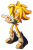 Size: 595x900 | Tagged: safe, artist:icen-hk, oc, oc:soleon the hedgehog, hedgehog, 2019, boots, chest fluff, fingergun, gloves, looking offscreen, oc only, shoes, simple background, smile, solo, transparent background
