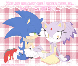 Size: 3400x2900 | Tagged: safe, artist:bluecaramelcloud, blaze the cat, sonic the hedgehog, shipping, sonaze, straight