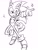 Size: 1500x2000 | Tagged: safe, artist:faustsus0, sonic the hedgehog, hedgehog, 2020, mid-air, pointing, scar, simple background, sketch, smile, solo, sparkles, top surgery scars, trans boy sonic, trans male, transgender, white background, wink