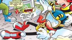 Size: 720x396 | Tagged: safe, charmy bee, bee, dialogue, mello bee, official artwork, speech bubble