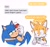 Size: 1541x1455 | Tagged: safe, artist:kiioki11, miles "tails" prower, sonic the hedgehog, duo, english text, phone, question mark, simple background, white background