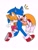 Size: 1536x2048 | Tagged: safe, artist:jhoycookie, miles "tails" prower, sonic the hedgehog, 2025, age difference, bow, carrying them, duo, flat colors, frown, gay, looking at viewer, looking down, question mark, shipping, simple background, smile, sonic x tails, walking, white background