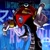 Size: 2048x2048 | Tagged: safe, artist:homar_simpleton, robotnik, human, 2025, abstract background, english text, grin, japanese text, looking at viewer, pointing, reaching towards the viewer, reflection, shadowed face, smile, smiling at viewer, solo, standing