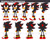 Size: 4961x4000 | Tagged: safe, artist:crystal-ribbon, shadow the hedgehog, 2021, back view, character name, flat colors, front view, frown, reference sheet, side view, solo