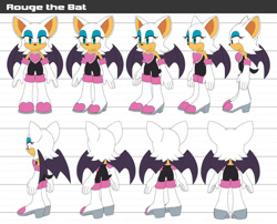 Size: 996x803 | Tagged: safe, artist:crystal-ribbon, rouge the bat, reference sheet