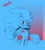 Size: 1347x1485 | Tagged: safe, artist:gigid_sonic, sonic the hedgehog, 2025, abstract background, alternate eye color, clenched fists, line art, looking at viewer, monochrome, red eyes, signature, smile, solo, standing, top surgery scars, trans male, transgender